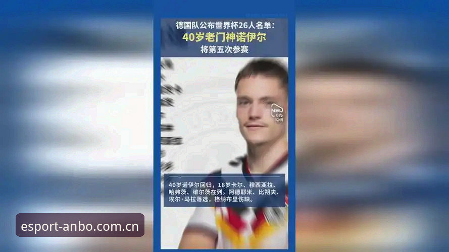 德国队世界杯26人大名单详解：诺伊尔回归与安博电竞数据更新